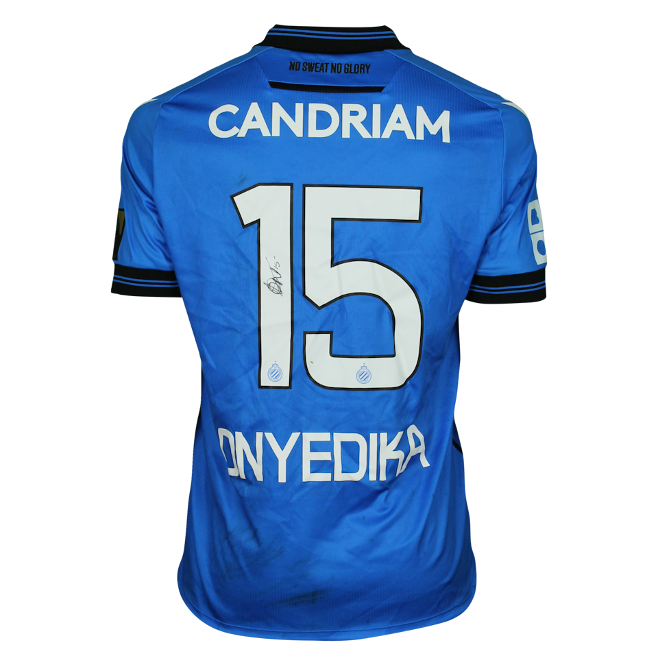 Club Brugge 팀의 Raphael Onyedika 셔츠