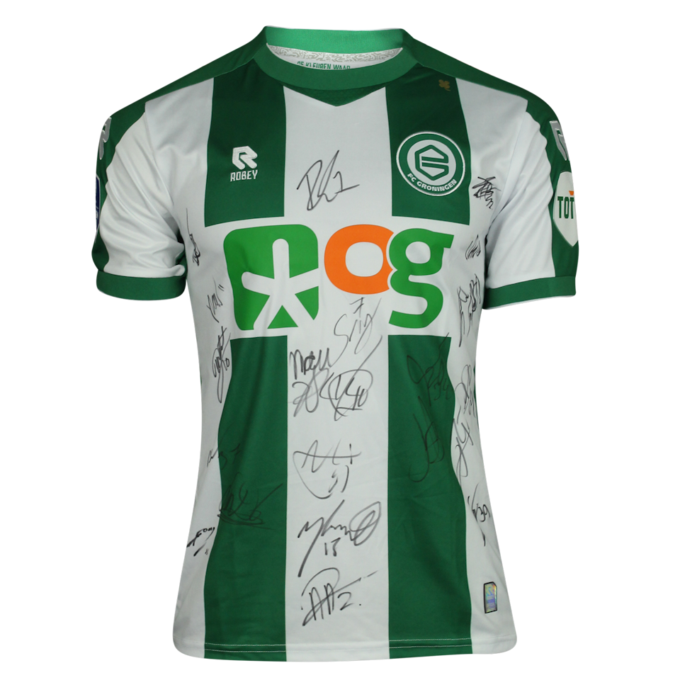 FC Groningen Squad Signed Shirt 