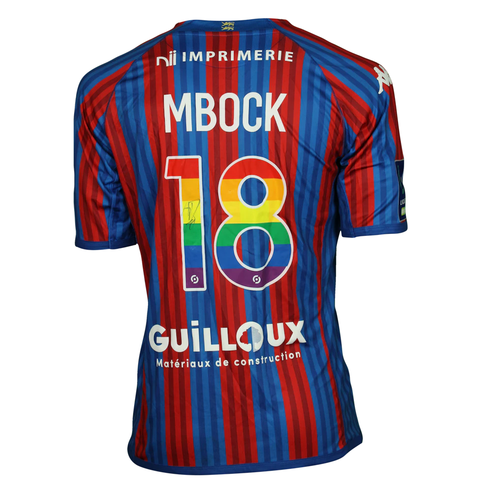 来自Stade Malherbe Caen的Hiang'a Mbock球衣