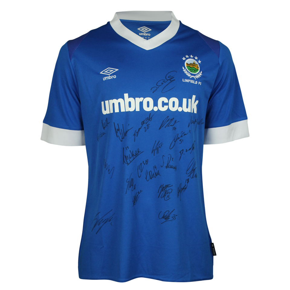 Squad Signed Shirt | Linfield FC