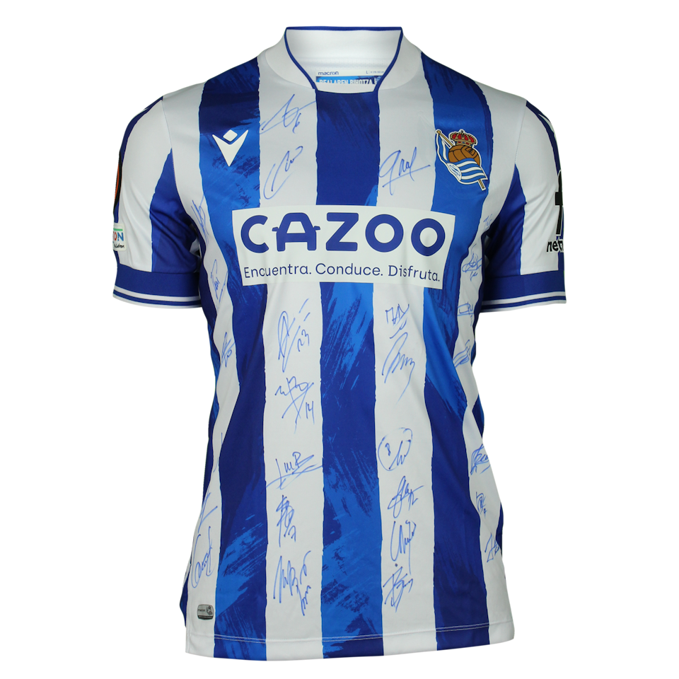 Squad Signed Shirt - Mikel Oyarzabal | Real Sociedad