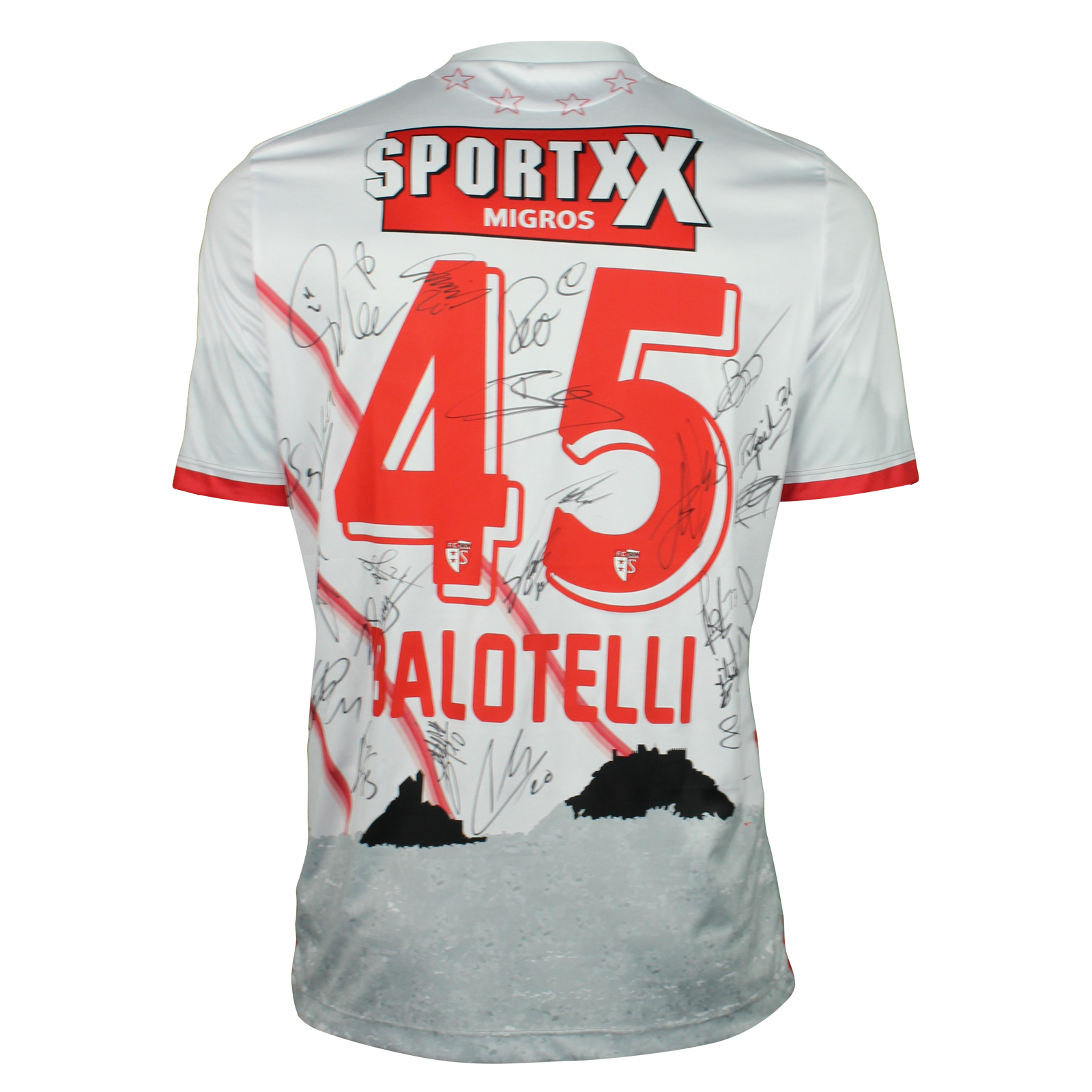 Squad Signed Shirt - Mario Balotelli | FC Sion | MatchWornShirt