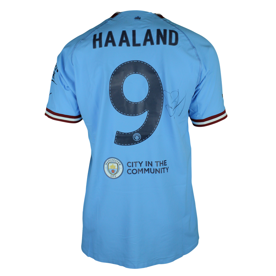 Erling Haaland Manchester City shirt