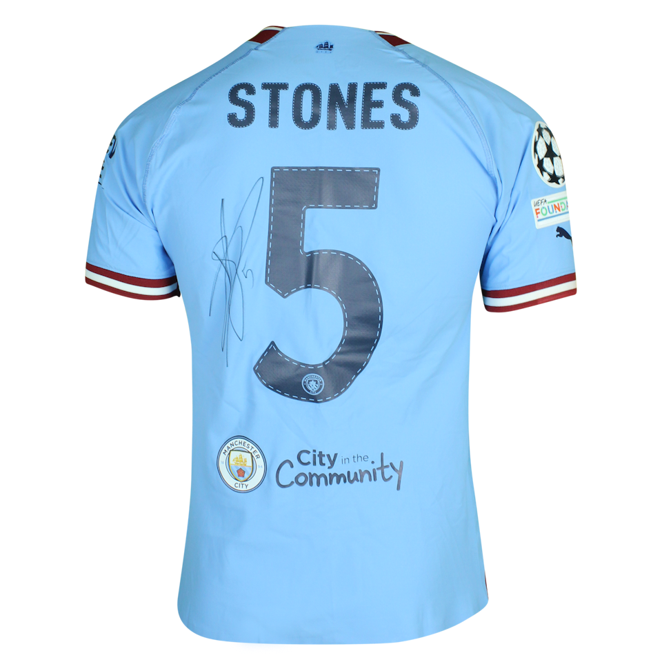 John Stones Manchester City shirt