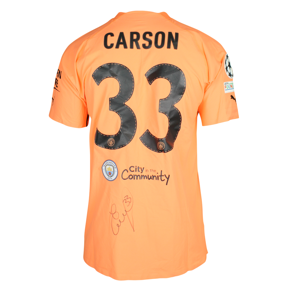 Scott Carson Manchester City shirt