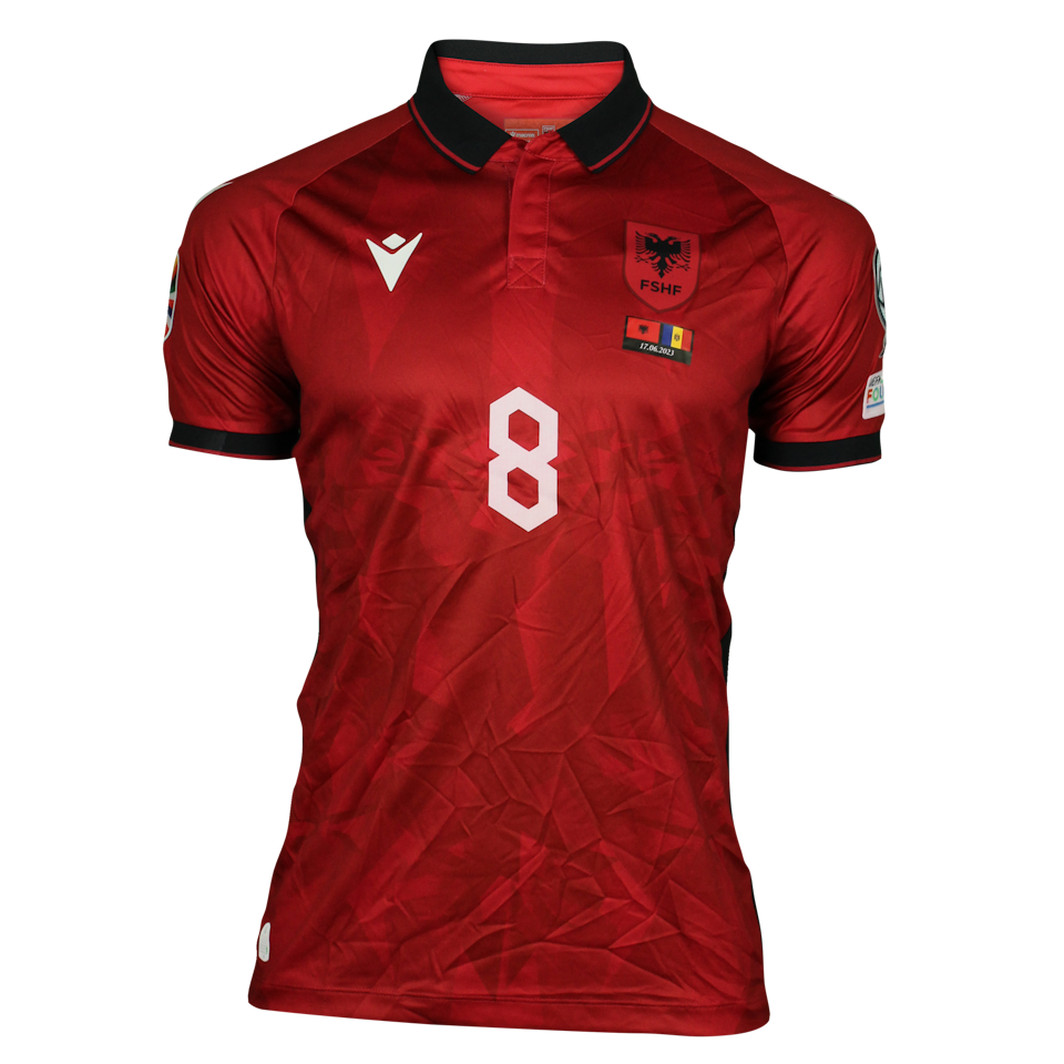 Nedim Bajrami Albania shirt