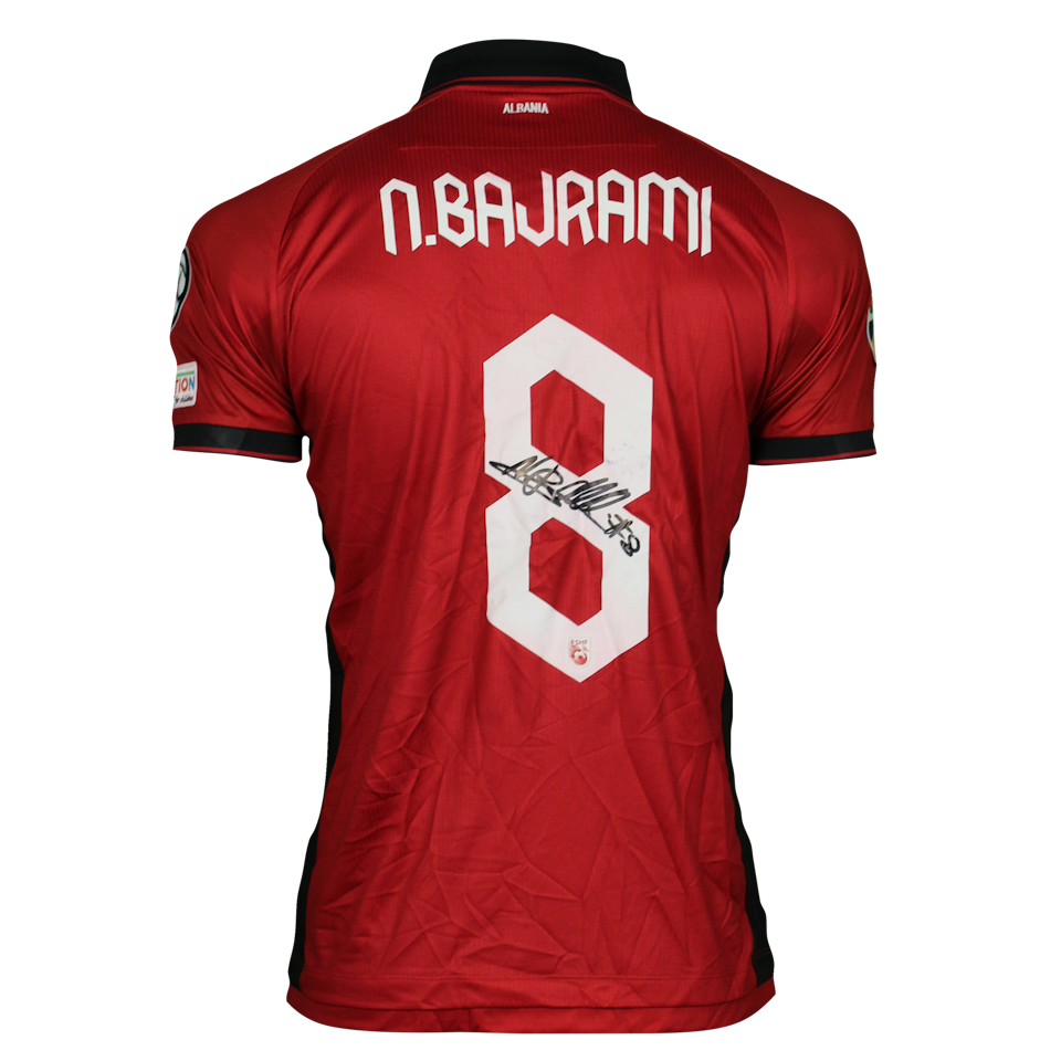 Nedim Bajrami Albania shirt