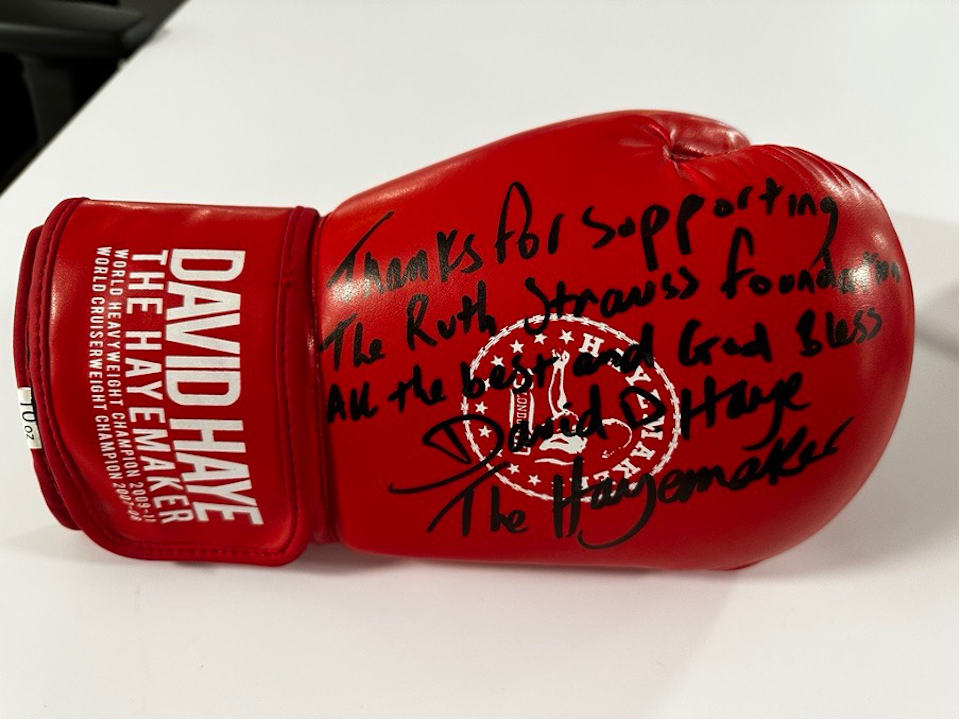 David  ‘The Hayemaker’ Haye signed boxing gloves
