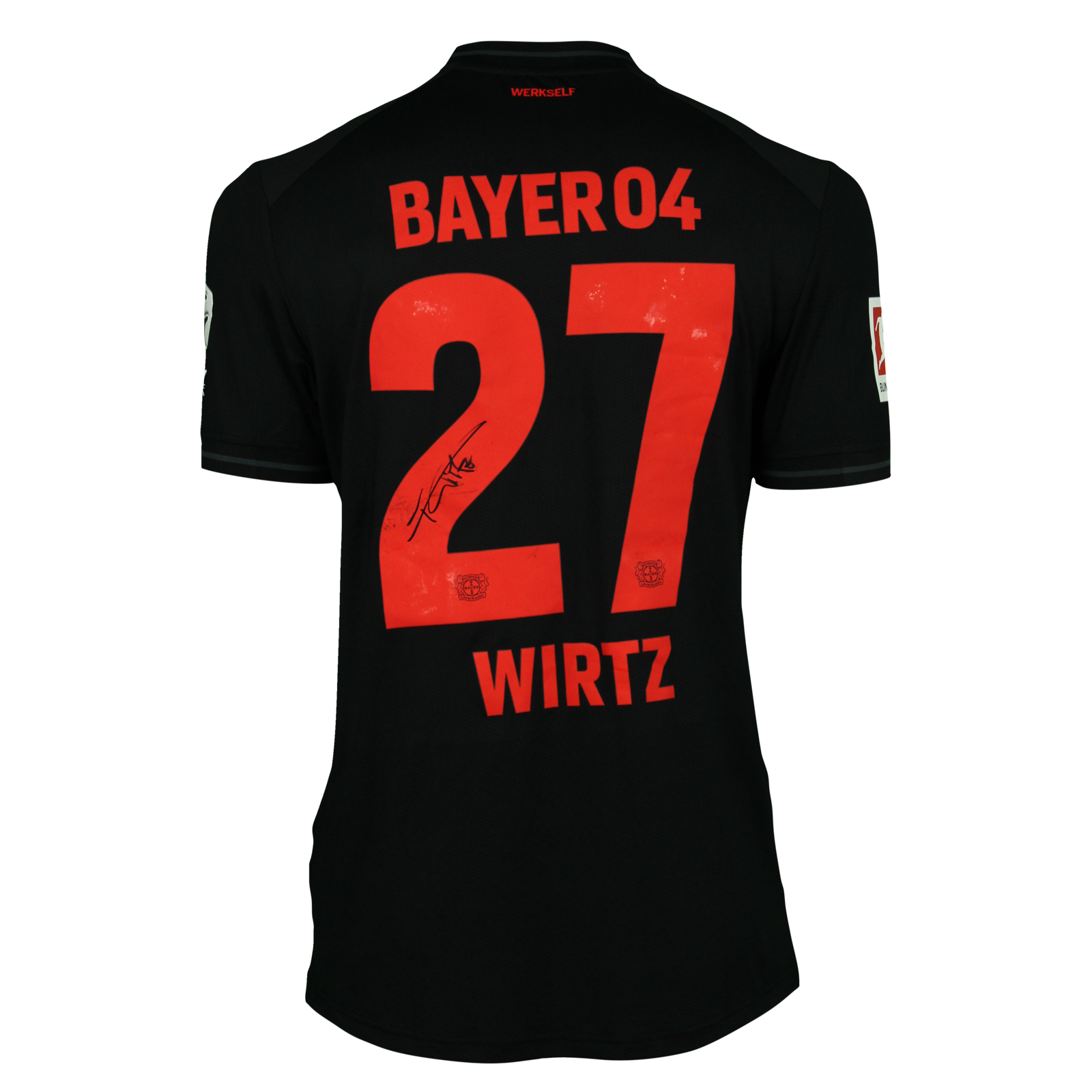 ウェア Bayer 04 Leverkusen WIRTZ 27 2022-23 Bayer Leverkusen Player Issue Pro Home L/S Shirt