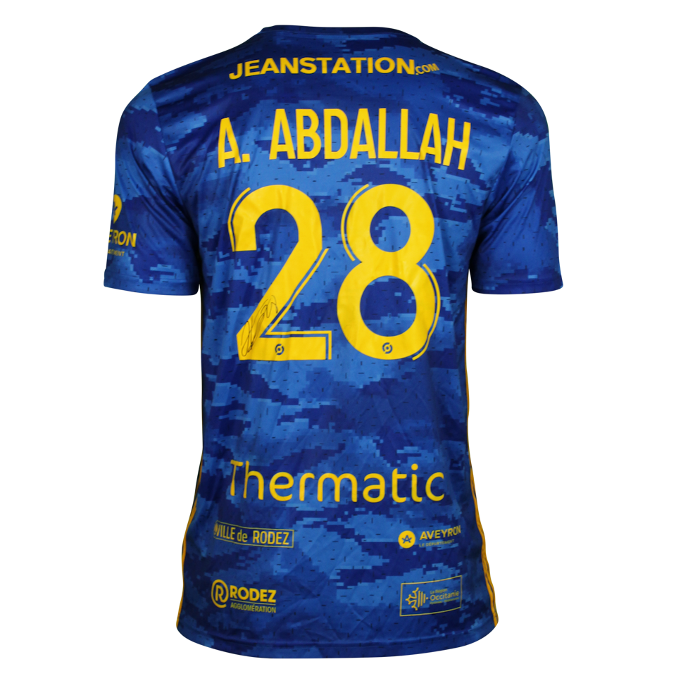 Abdel Hakim Abdallah Rodez Aveyron Football shirt