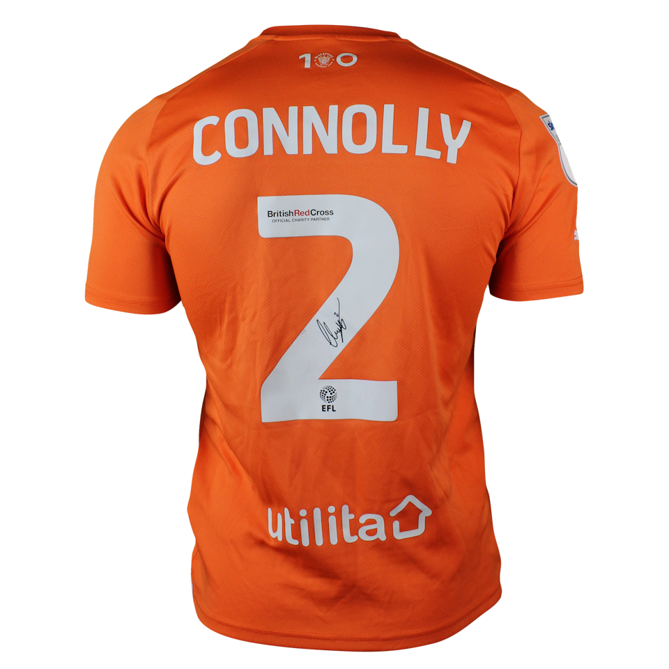 Callum Connolly Blackpool shirt