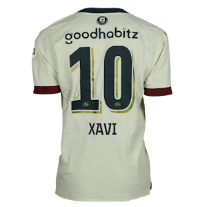 Signed 'goodbye' shirt Xavi Simons