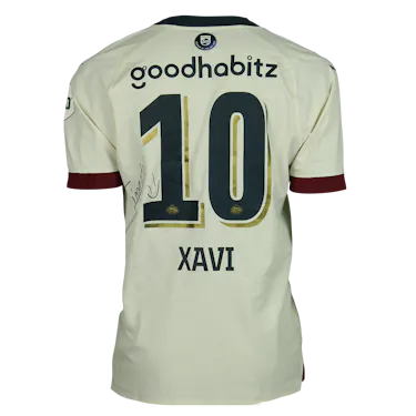 Signed 'goodbye' shirt Xavi Simons