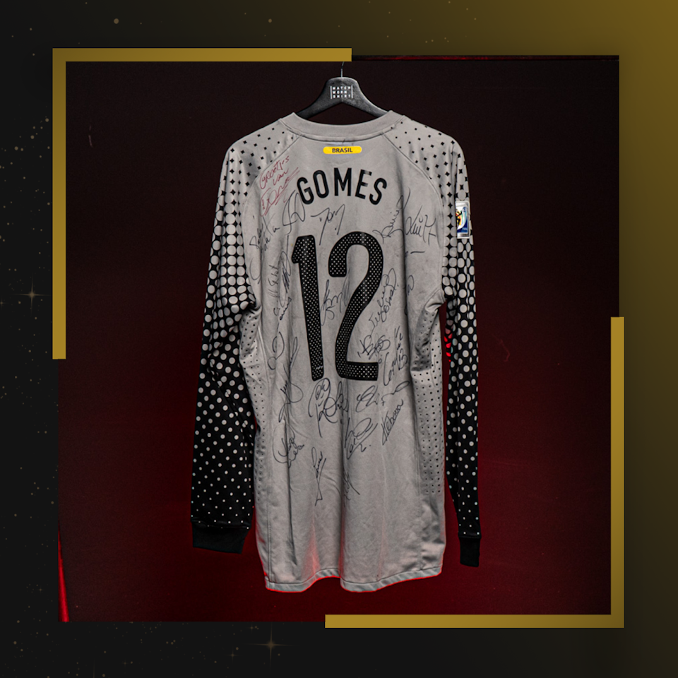 Heurelho Gomes - Brazil World Cup 2010 Squad Signed Shirt