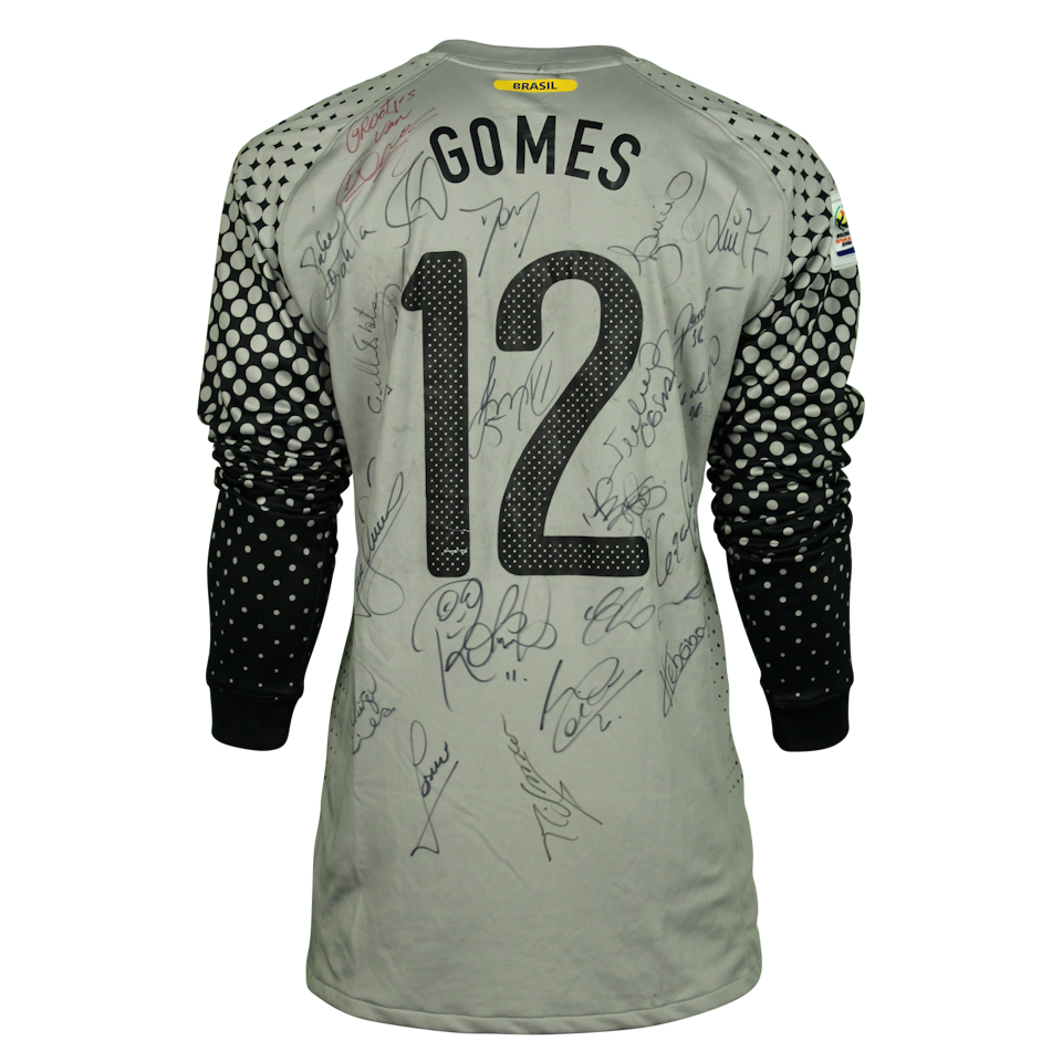 Heurelho Gomes - Brazil World Cup 2010 Squad Signed Shirt