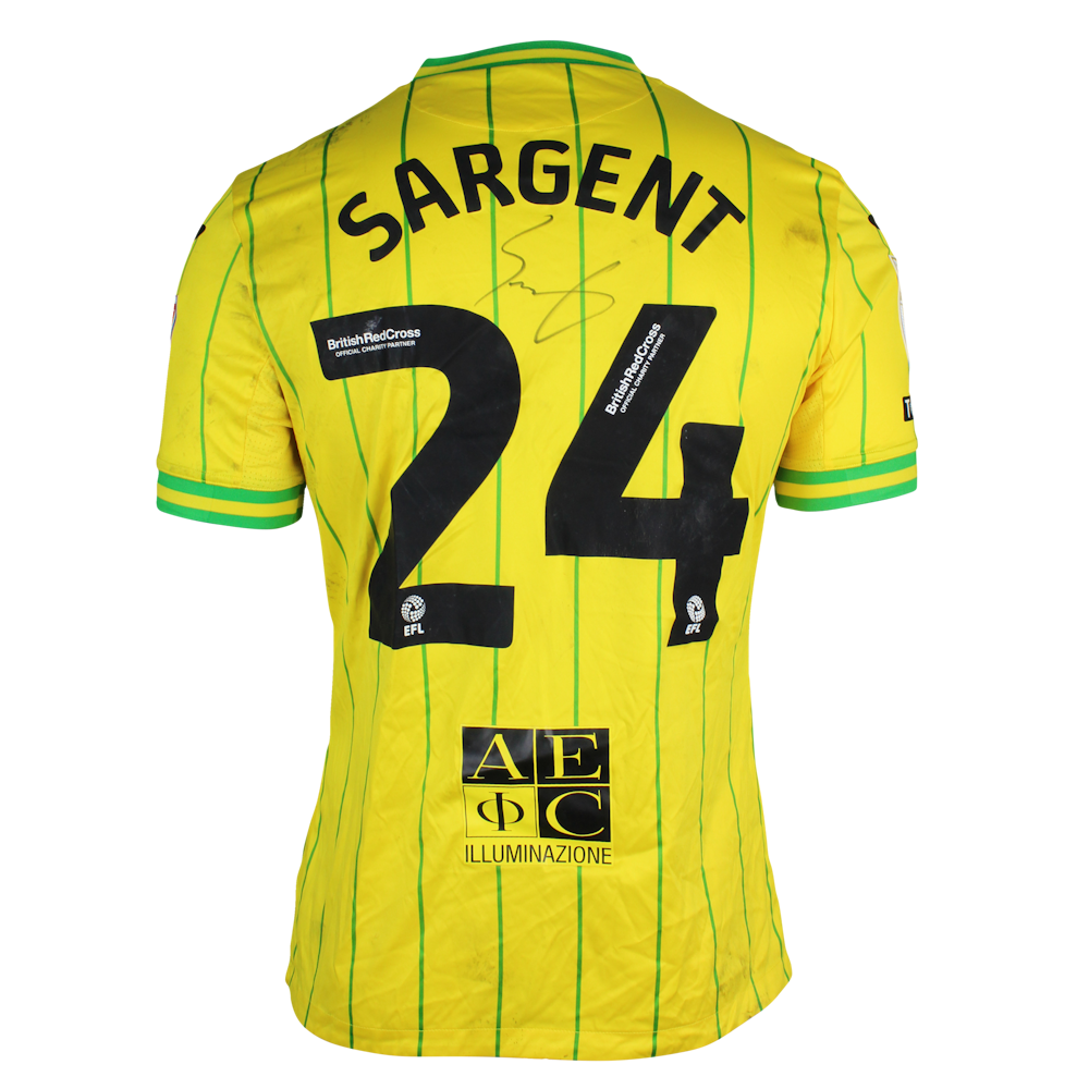 Joshua Sargent | West Bromwich Albion - Norwich City | MatchWornShirt