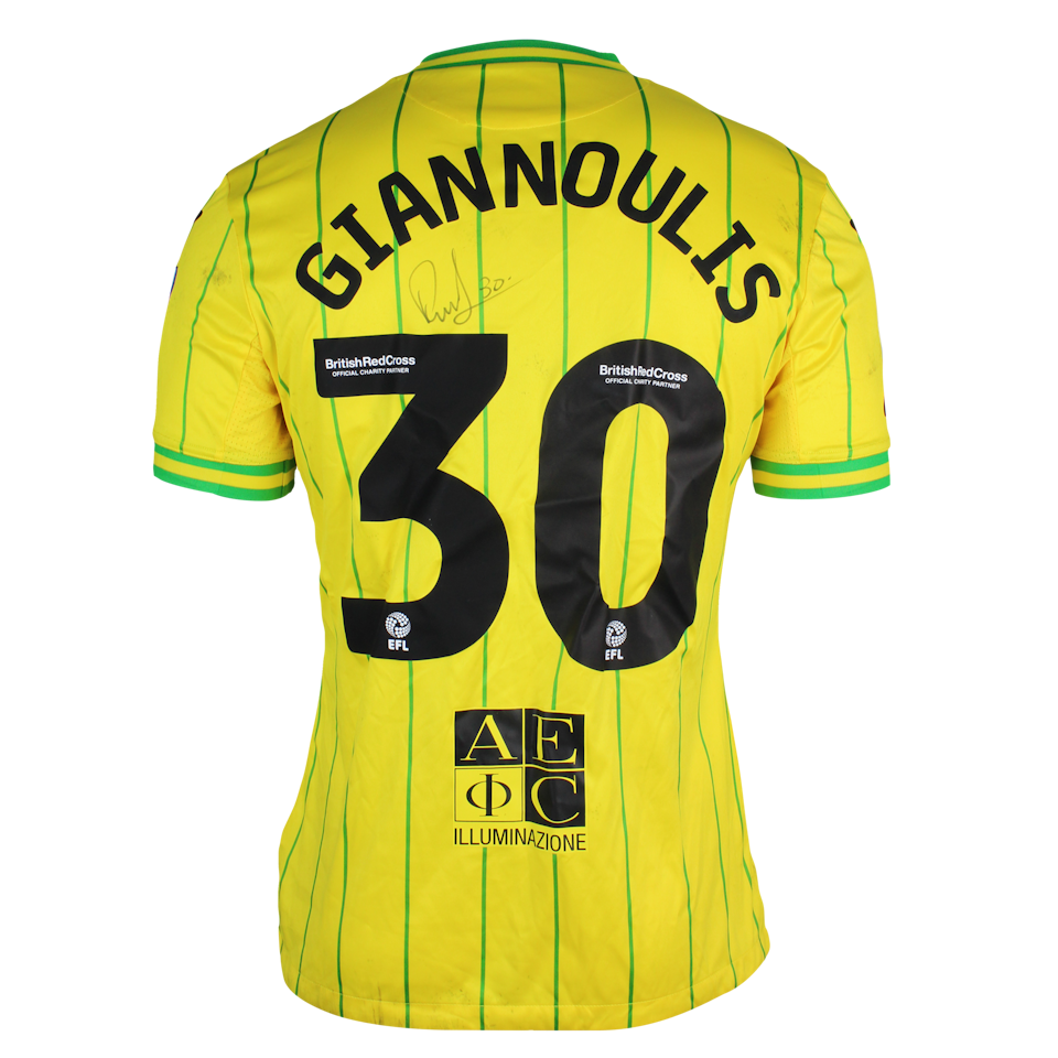 Dimitris Giannoulis Norwich City shirt