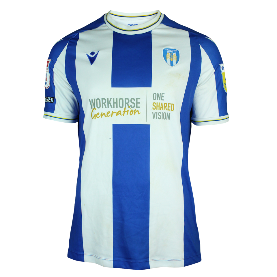Luke Chambers Colchester United shirt