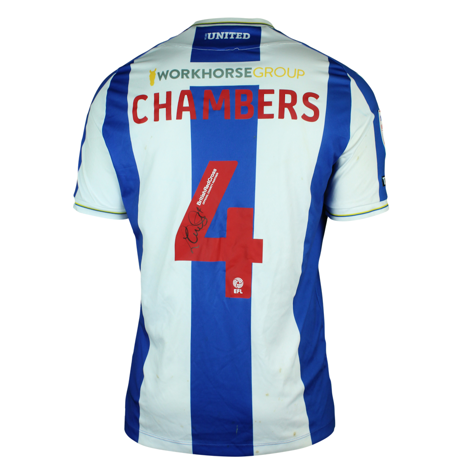 Luke Chambers Colchester United shirt