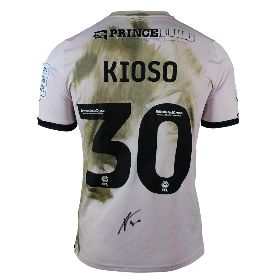 Peter Kioso Peterborough United shirt