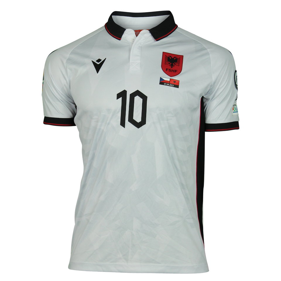 Nedim Bajrami Albania shirt