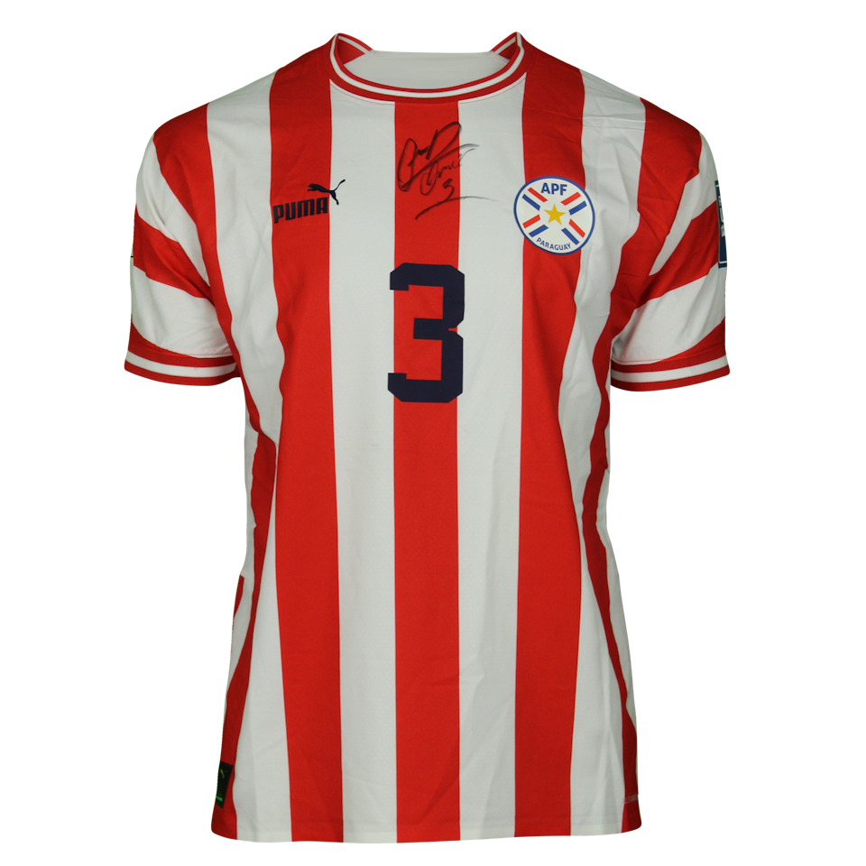 Omar Alderete Paraguay camisa.