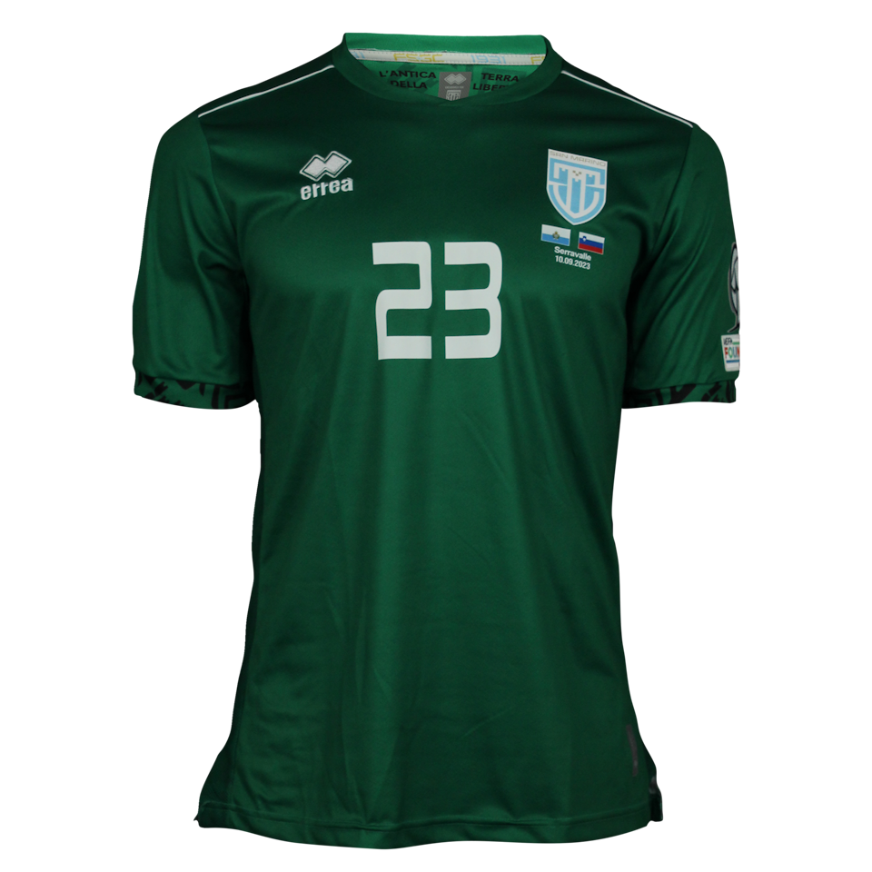Elia Benedettini San Marino shirt