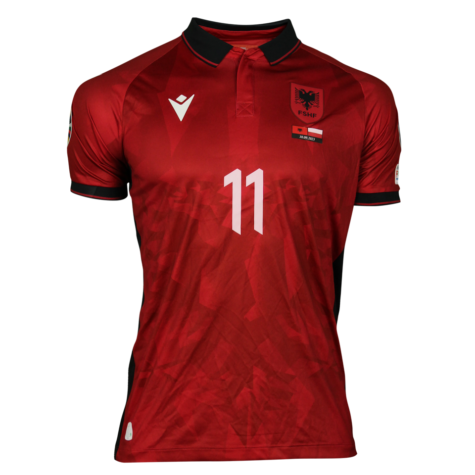 Myrto Uzuni Albania shirt