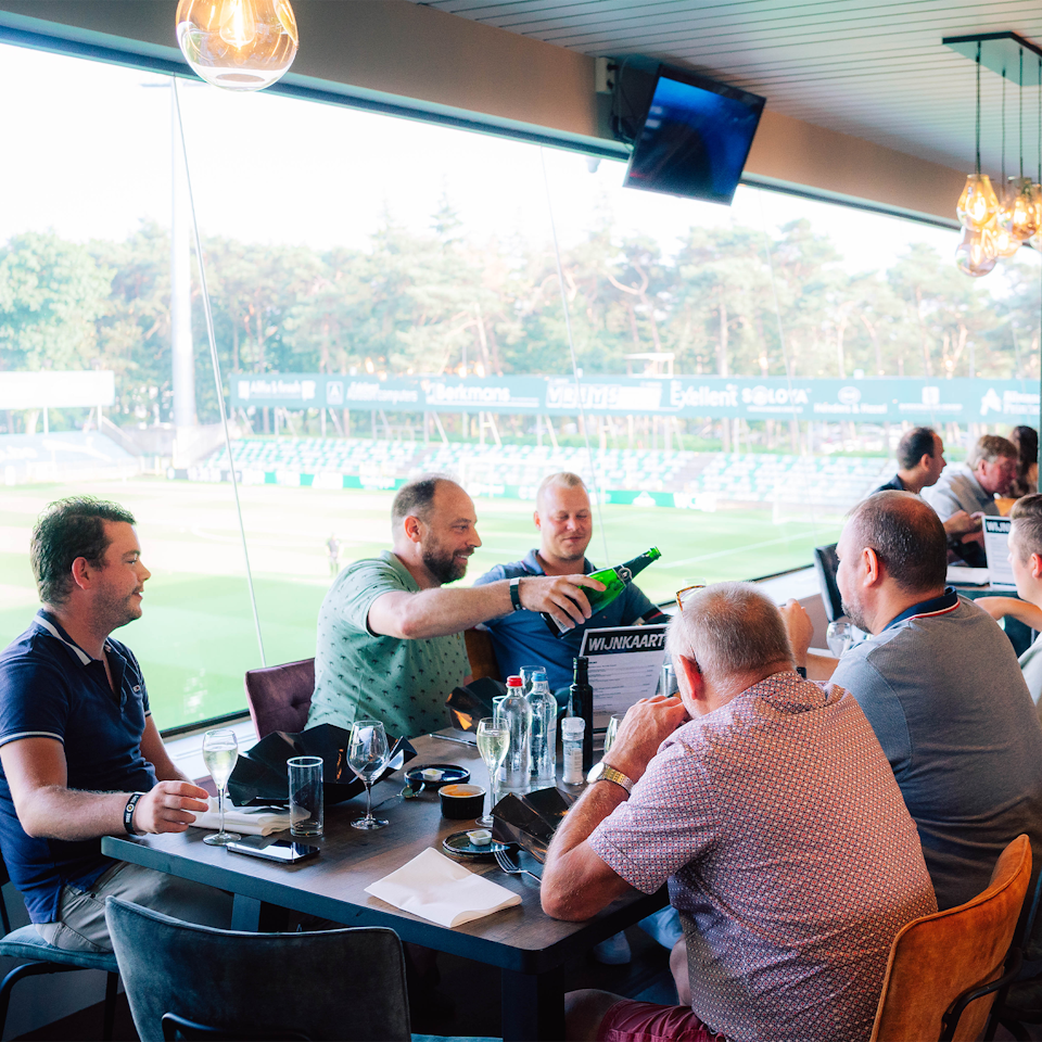 Lunch with the Lommel SK players