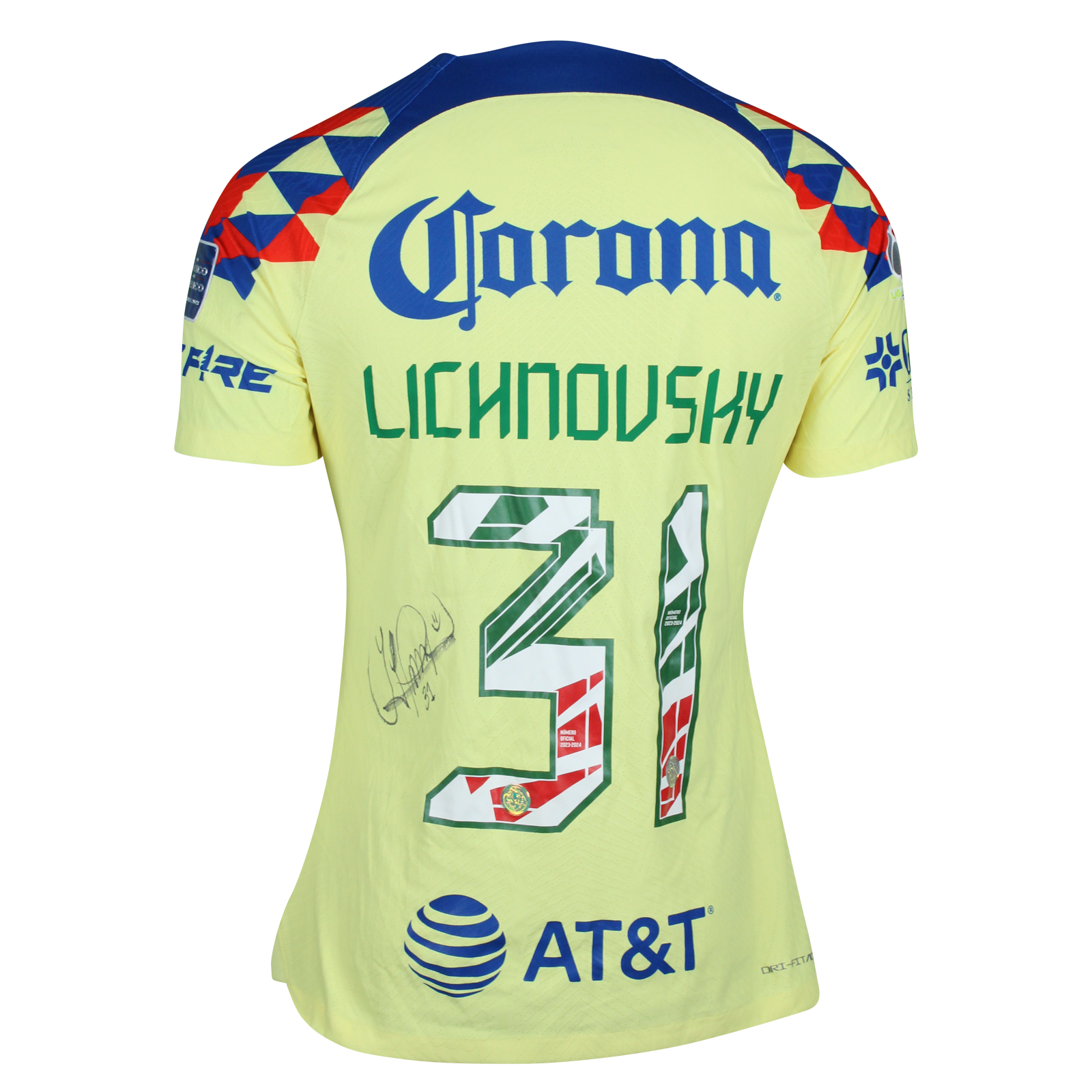 Igor Lichnovsky | Club América | MatchWornShirt Igor Lichnovsky | Club América | MatchWornShirt