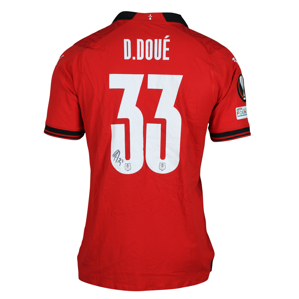 Shirt van Désiré Doué Stade Rennais F.C.