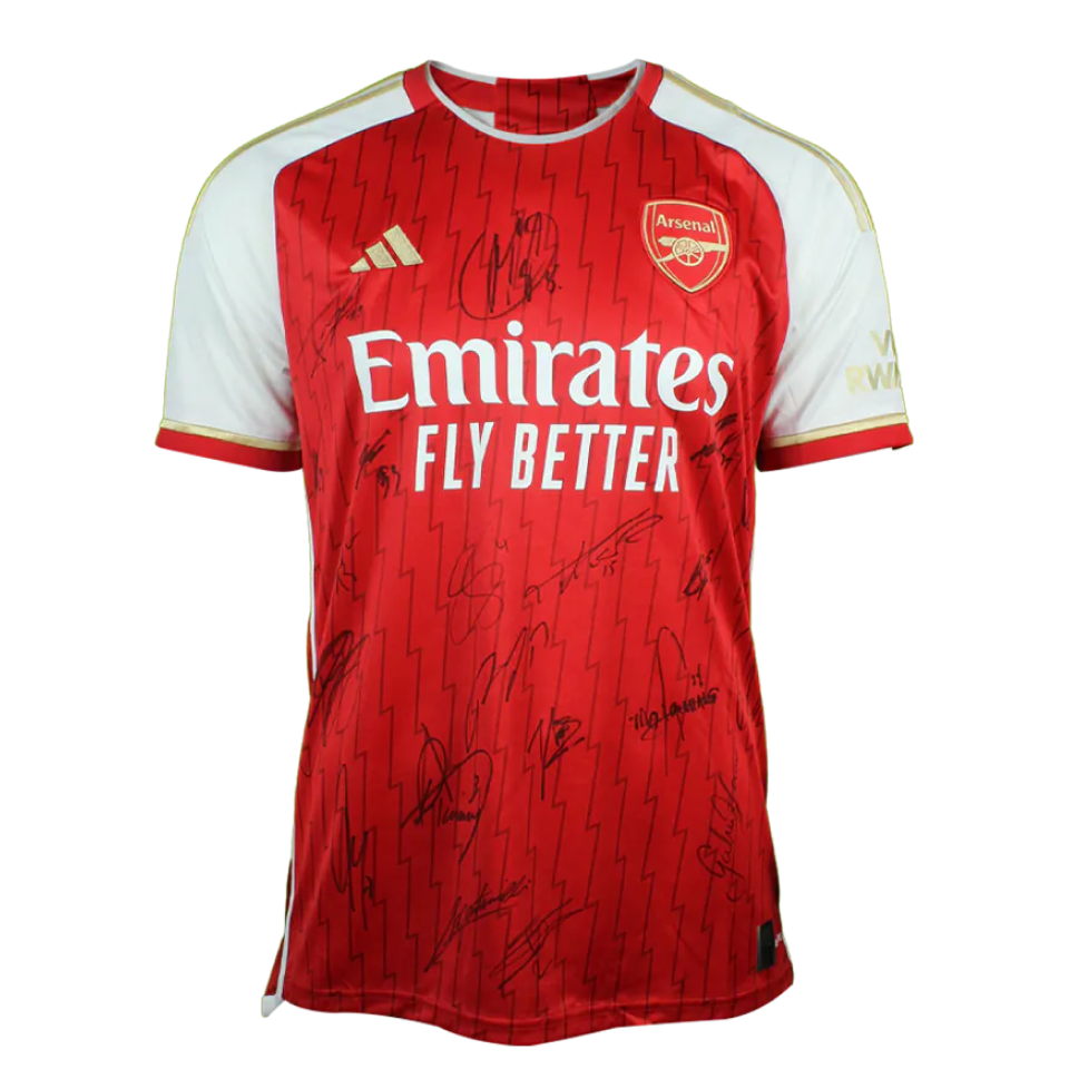 Declan Rice Squad Signed Arsenal Shirt