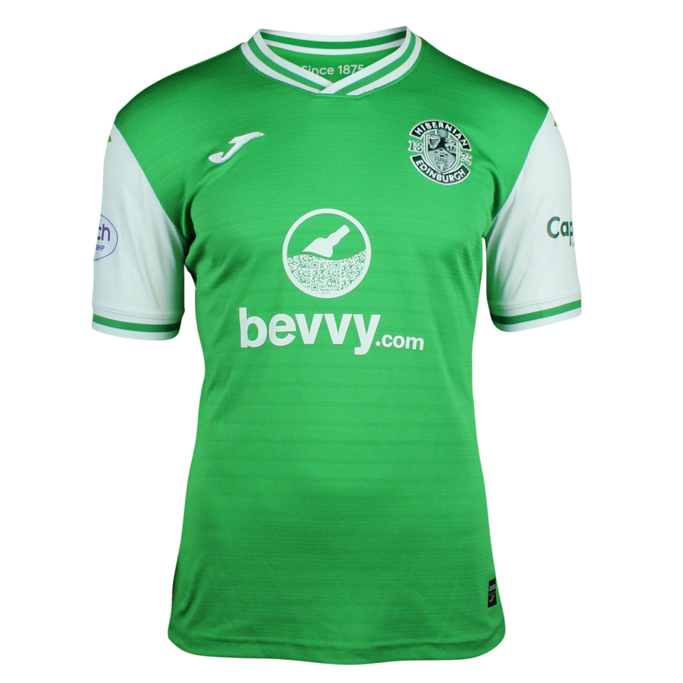 Allan Delferrière Hibernian shirt