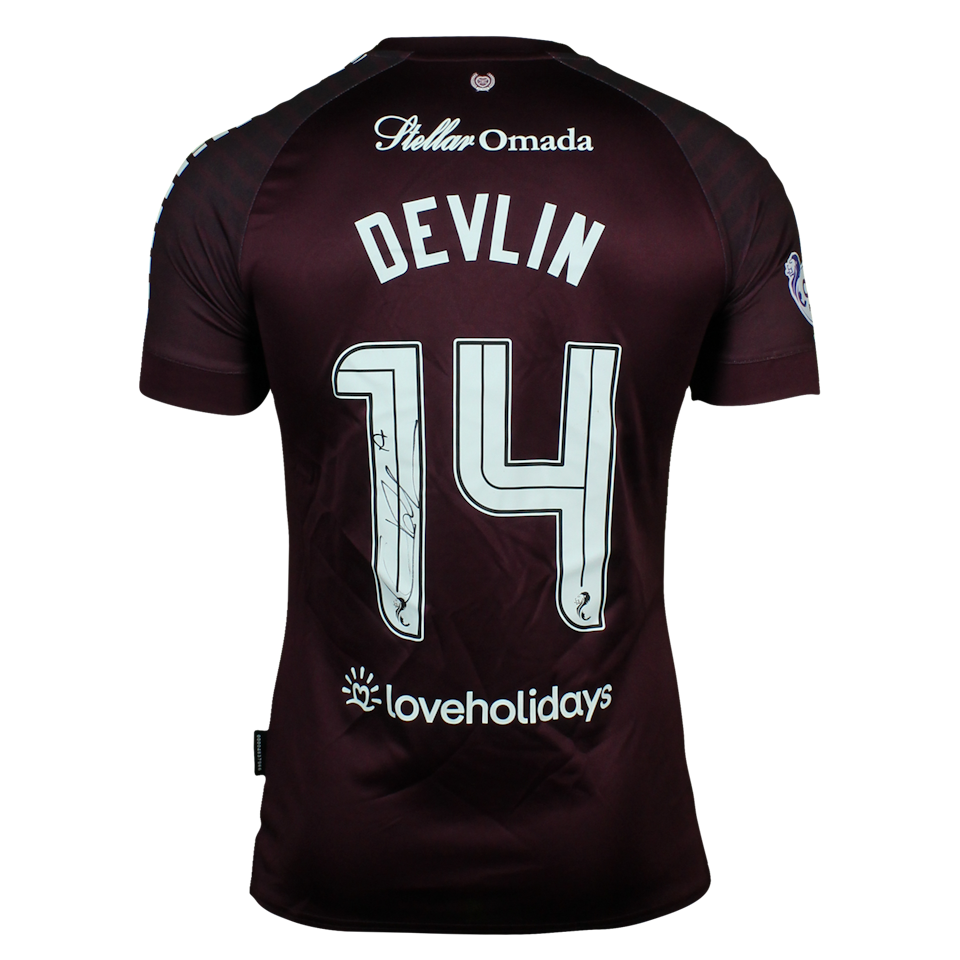 Cameron Devlin Heart of Midlothian shirt