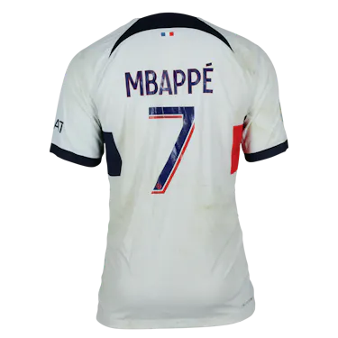 来自Paris Saint-Germain的Kylian Mbappé球衣