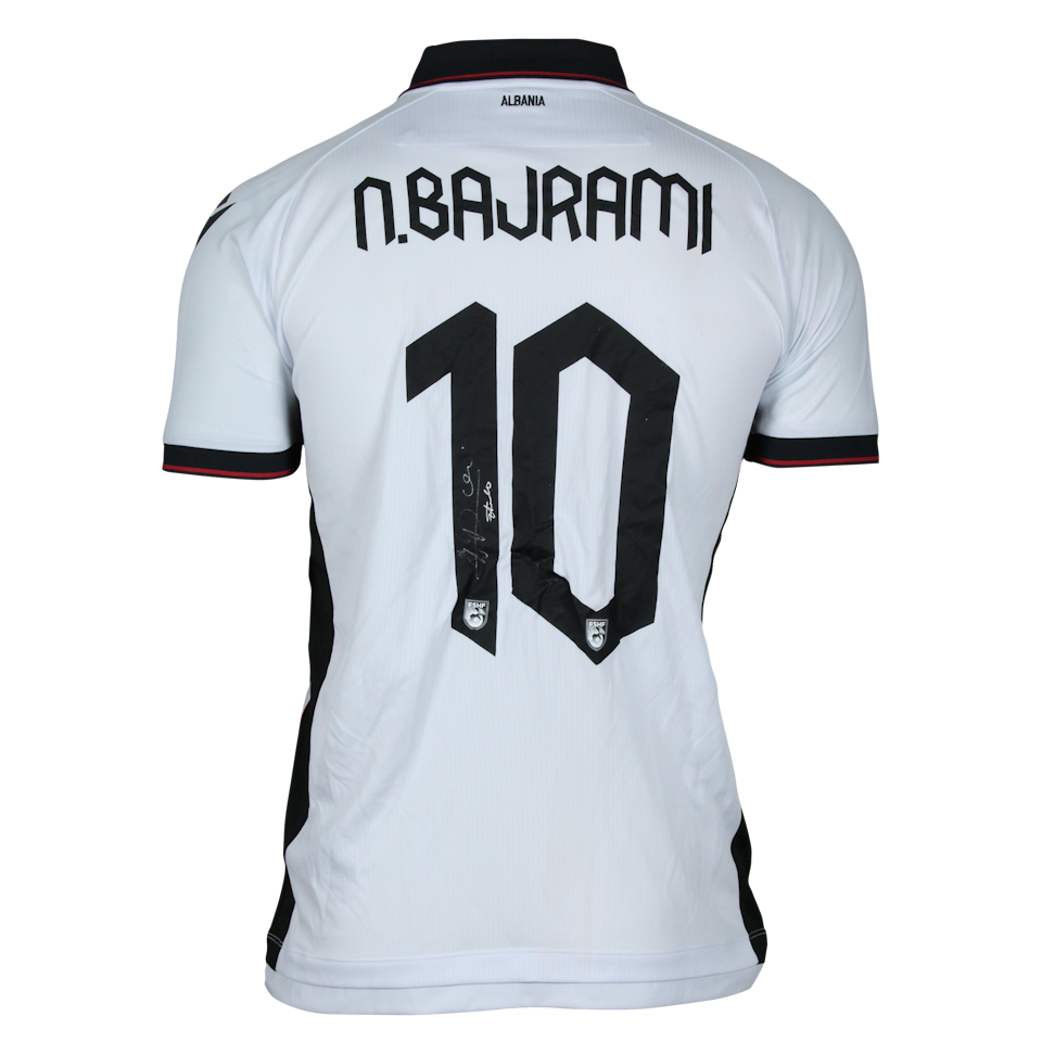 Nedim Bajrami Albania shirt