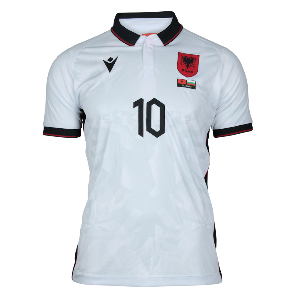 Nedim Bajrami Albania shirt