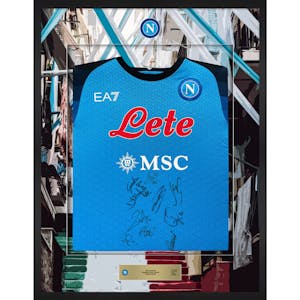 Limited Edition Framed Squad Signed Shirt | Napoli