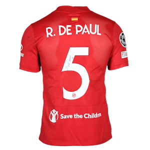 Rodrigo de Paul Atlético de Madrid camisa.