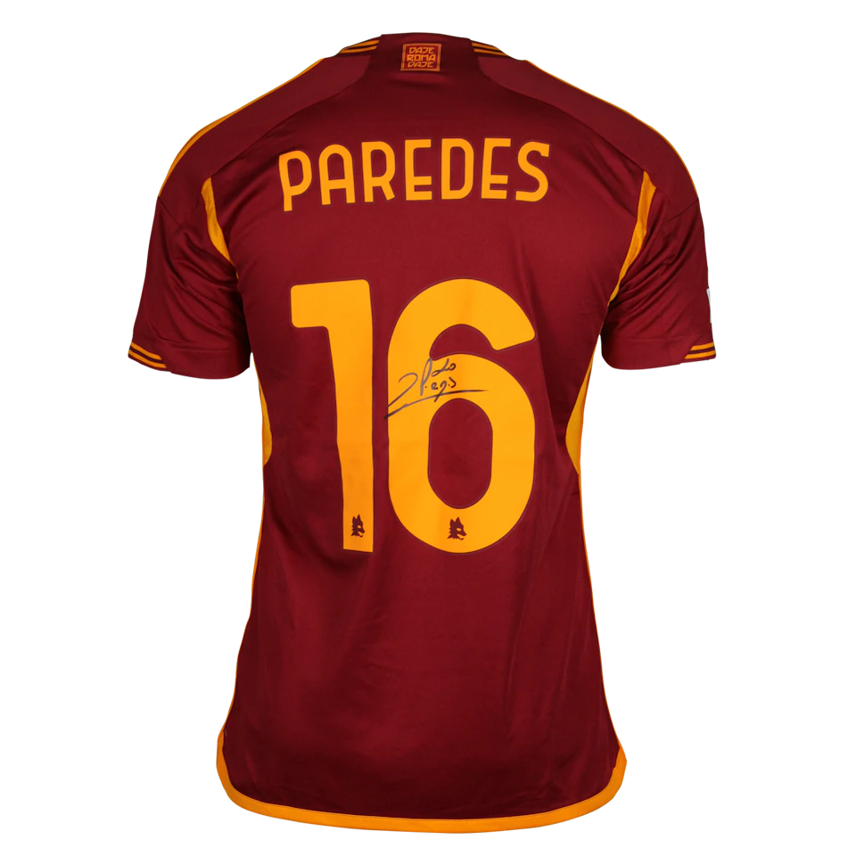 Leandro Paredes AS Roma camisa.