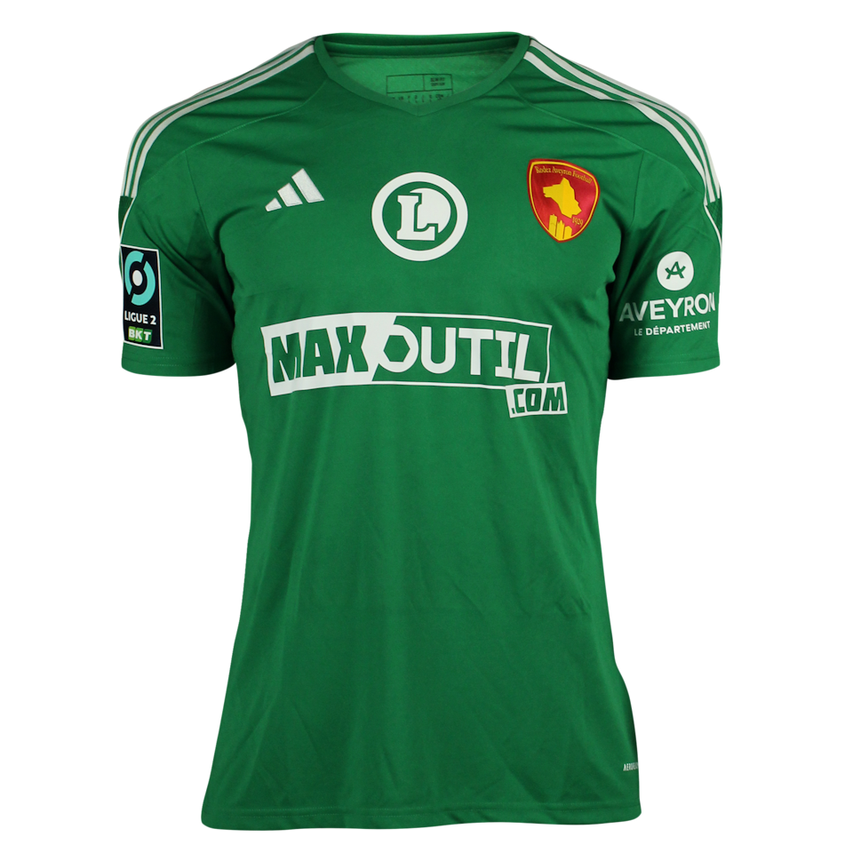 Rodez Aveyron Football 팀의 Lionel M'Pasi 셔츠