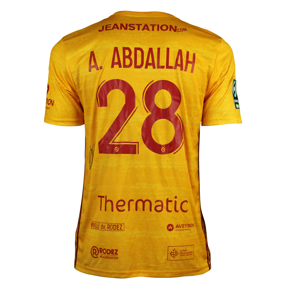 Abdel Hakim Abdallah Rodez Aveyron Football shirt