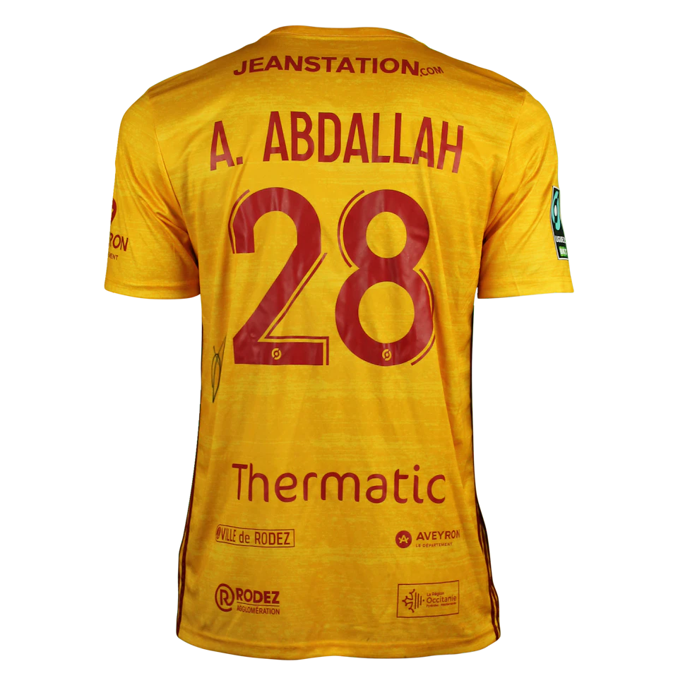 Camiseta Abdel Hakim Abdallah Rodez Aveyron Football