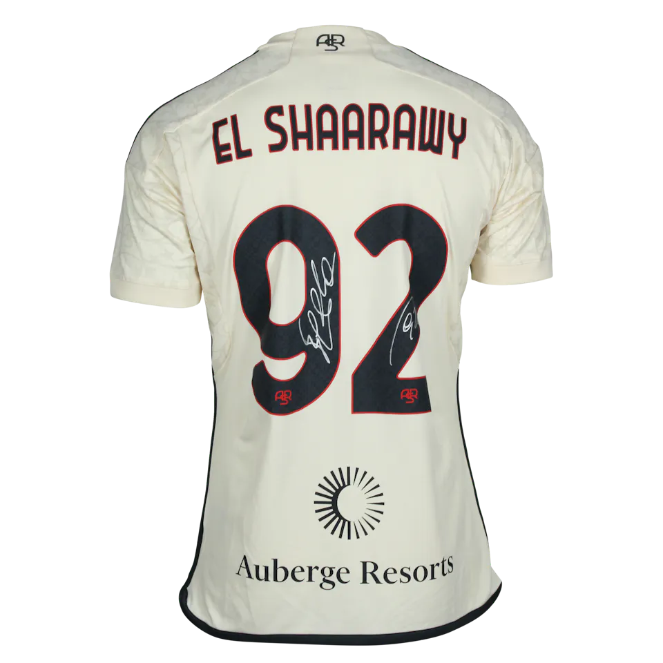 EL SHAARAWY 実使用サイン入りシャツ 92 ASローマ EL SHAARAWY 実使用サイン入りシャツ 92 ASローマ