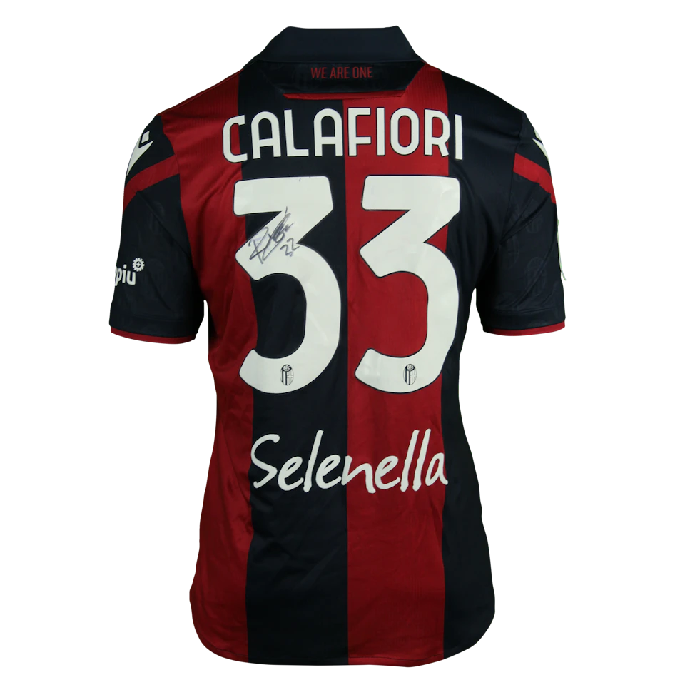 Riccardo Calafiori Bologna Fc 1909 camisa.