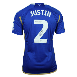 James Justin Leicester City shirt