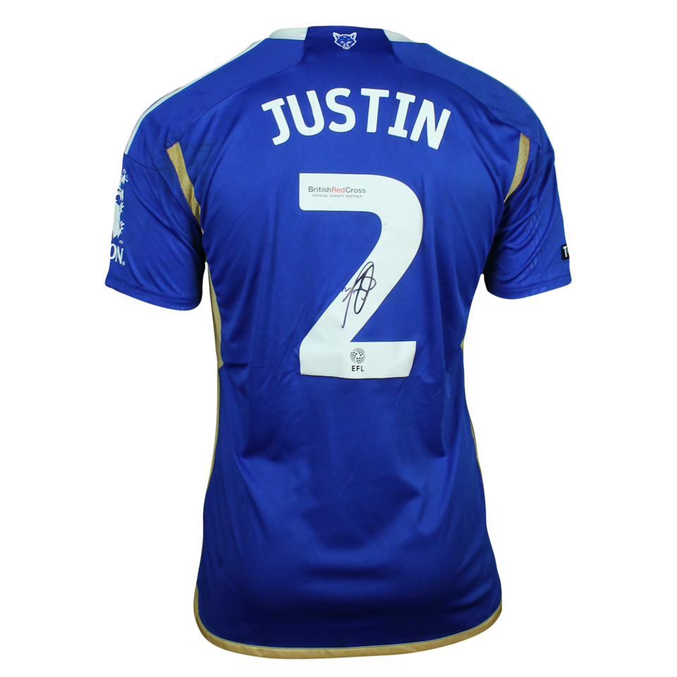 James Justin Leicester City shirt