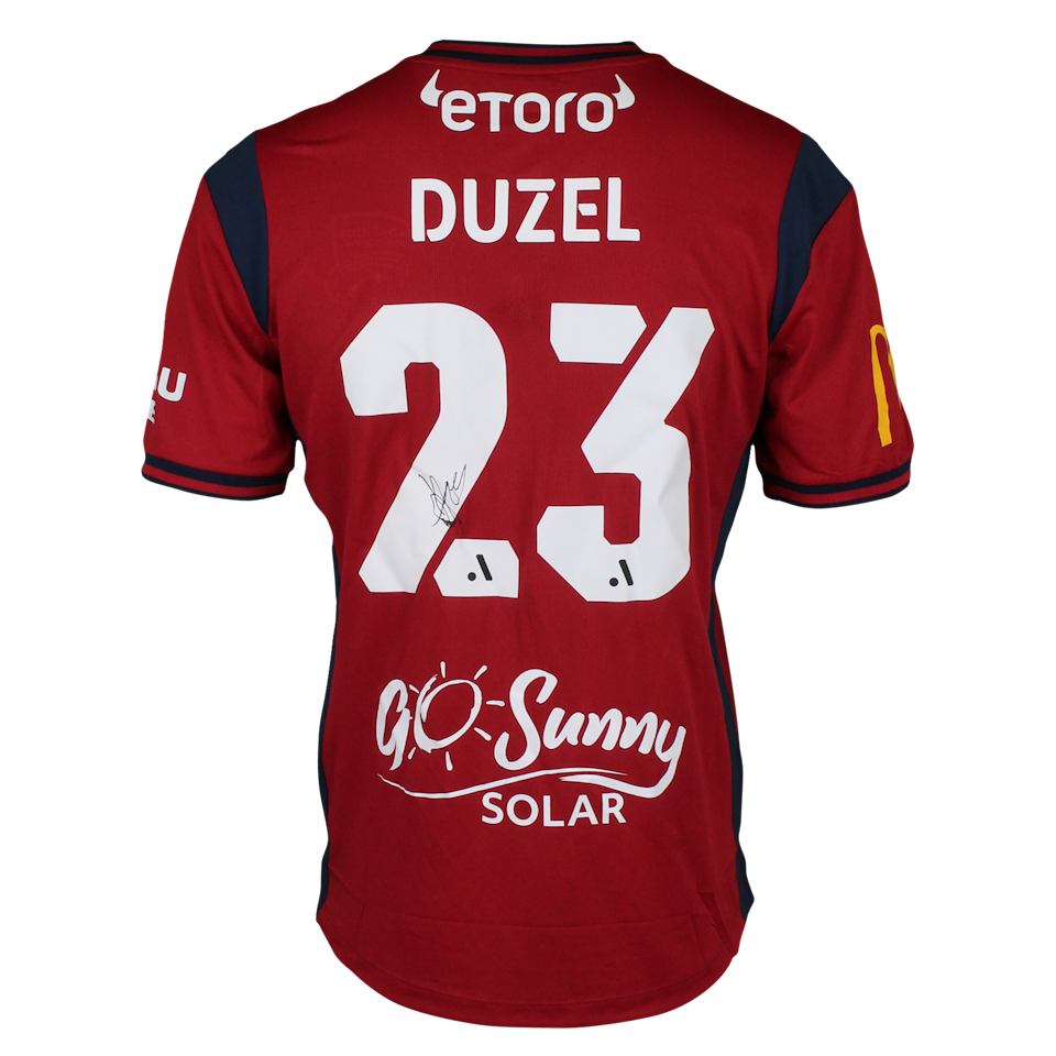 Luke Duzel Adelaide United shirt