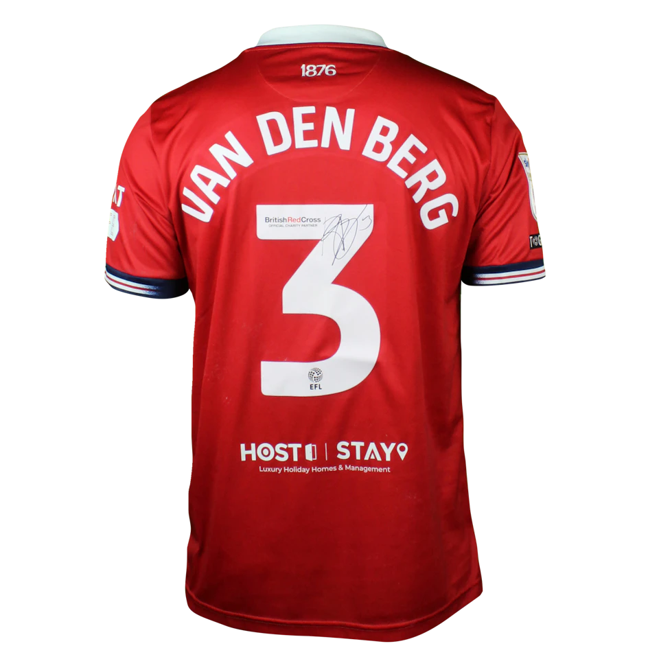来自Middlesbrough的Rav van den Berg球衣