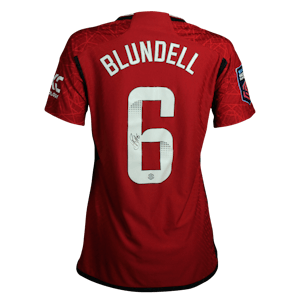 Hannah Jayne Blundell Manchester United WFC shirt